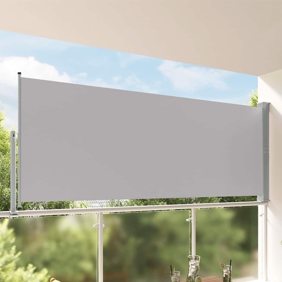 Ausziehbare Seitenmarkise 140 x 300 cm Grau