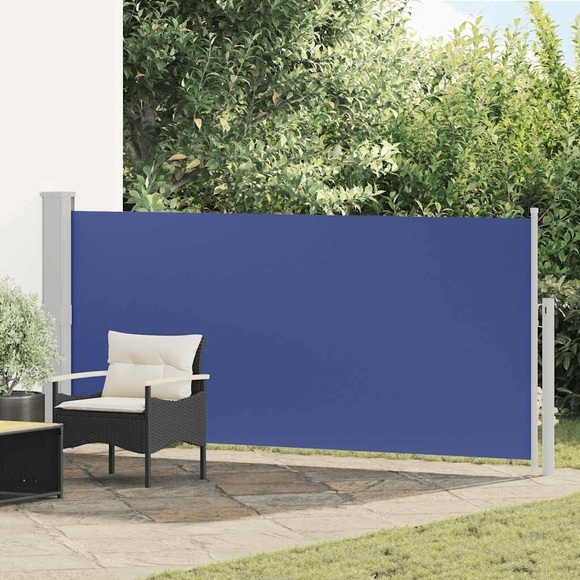 Ausziehbare Seitenmarkise 140 x 300 cm Blau