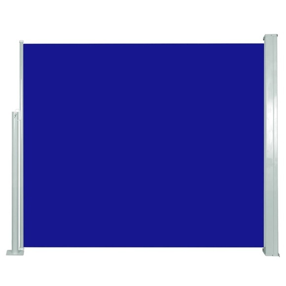 Ausziehbare Seitenmarkise 120 x 300 cm Blau