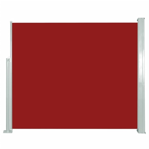 Ausziehbare Seitenmarkise 120 x 300 cm Rot