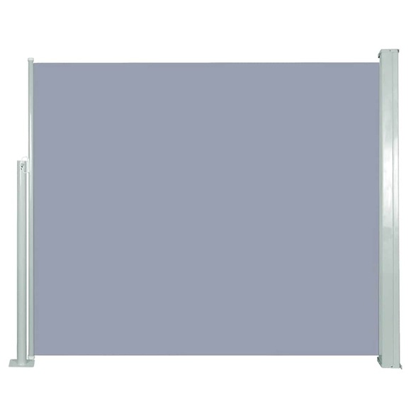Ausziehbare Seitenmarkise 120 x 300 cm Grau