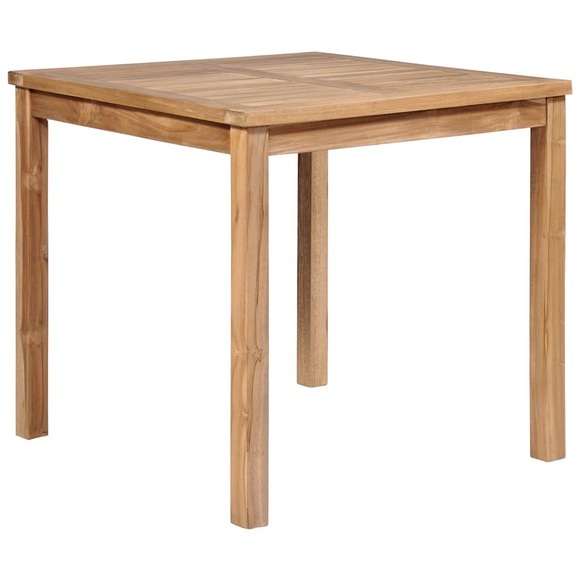 Garten-Esstisch Teakholz Massiv 80 x 80 x 77 cm