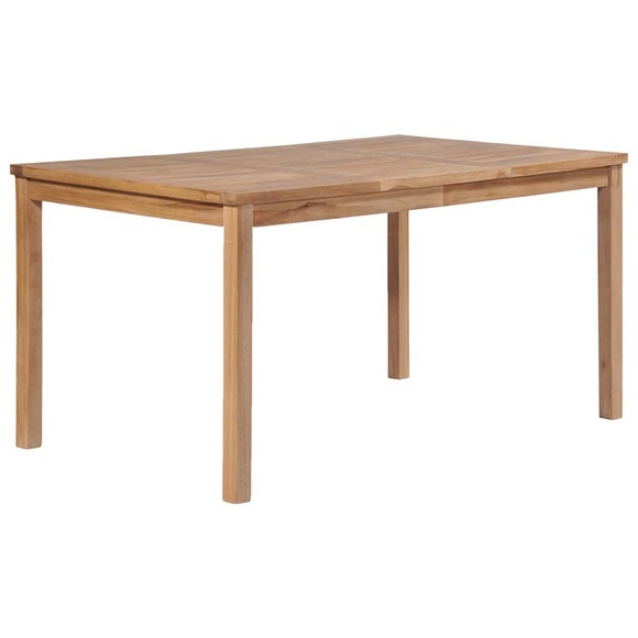 Garten-Esstisch Teakholz Massiv 150 x 90 x 77 cm