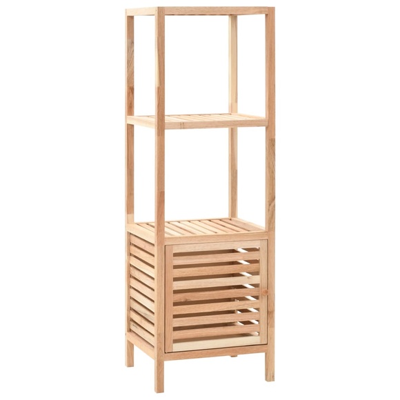 Badezimmerschrank Nussbaumholz Massiv 39,5 x 35,5 x 123 cm