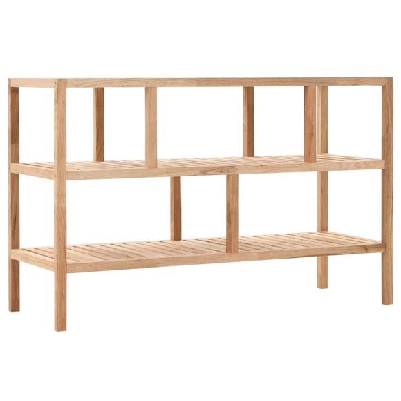 Badezimmer-Regal Walnussholz massiv 100x40x65 cm