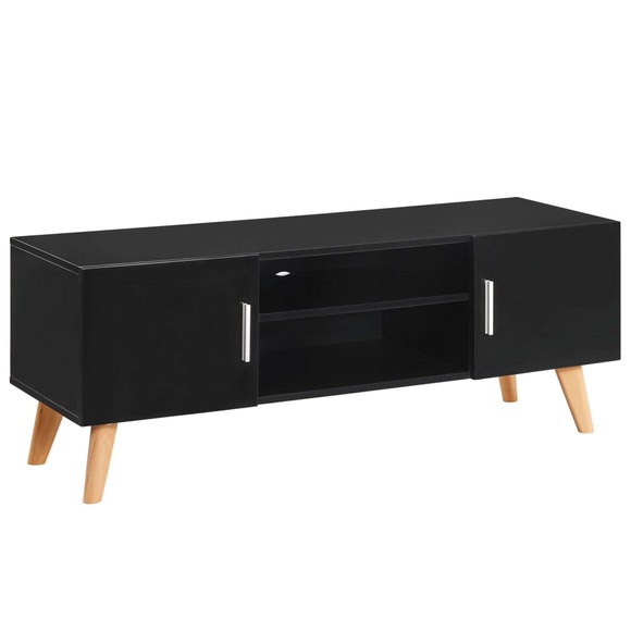 vidaXL TV-Schrank Schwarz 120×40×46 cm MDF