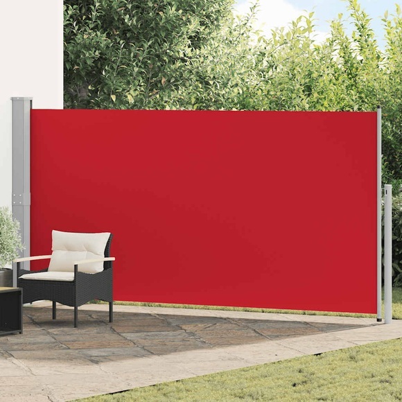 Ausziehbare Seitenmarkise 160 x 500 cm Rot