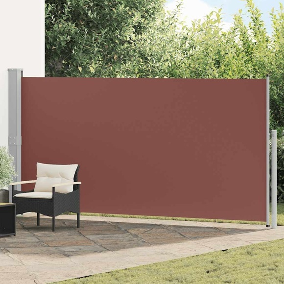 Ausziehbare Seitenmarkise 160 x 500 cm Braun