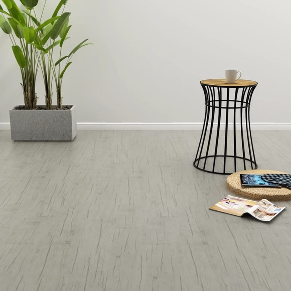 vidaXL PVC Laminat Dielen Selbstklebend 4,46 m² 3 mm Eiche gewaschen