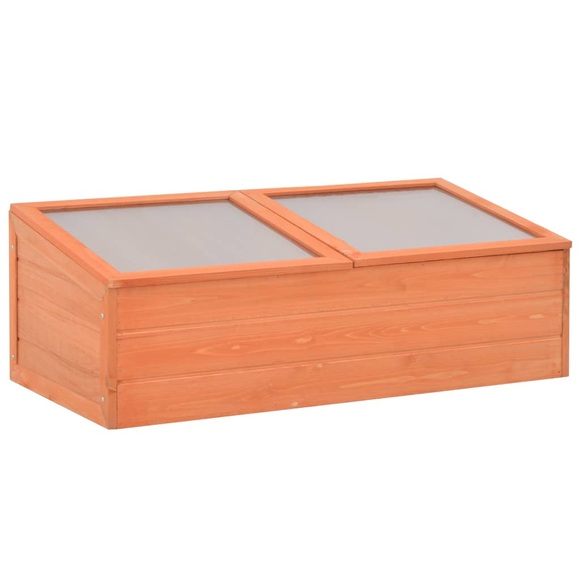vidaXL Gewächshaus Holz 100x50x34 cm