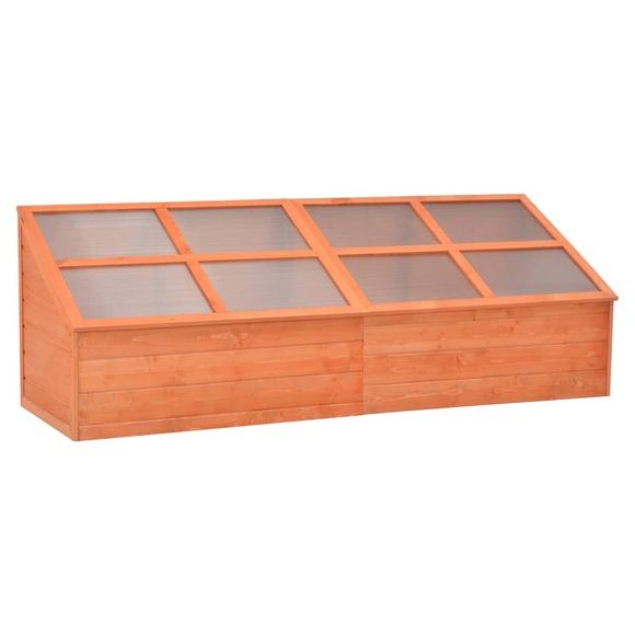 vidaXL Gewächshaus Holz 180x57x62 cm