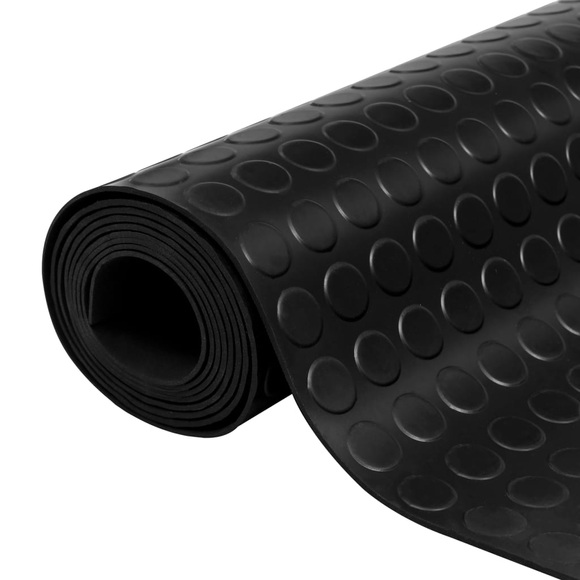 Bodenmatte Rutschfest Gummi 1,5 x 2 m 3 mm Punktmuster