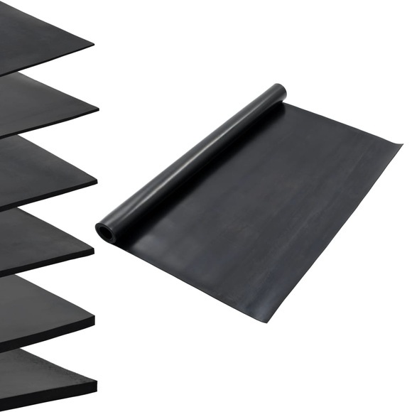 Bodenmatte Rutschfest Gummi 1,2 x 2 m 3 mm Glatt