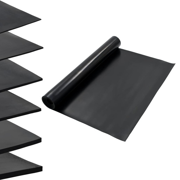 Bodenmatte Rutschfest Gummi 1,2 x 5 m 3 mm Glatt