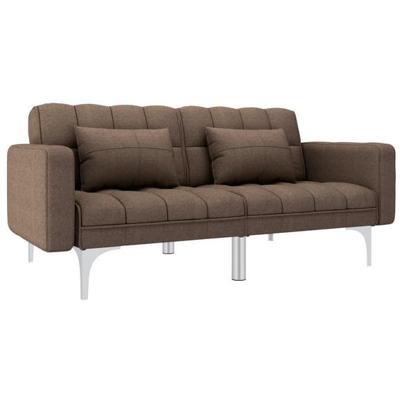 Schlafsofa Braun Stoff