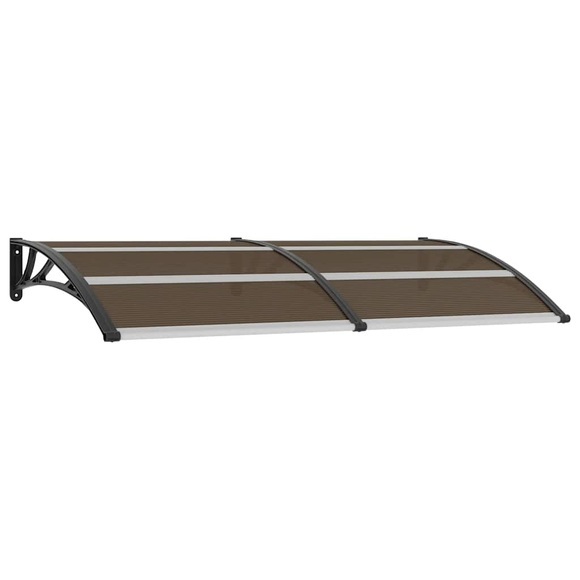 vidaXL Türvordach Schwarz 200x100 cm PC