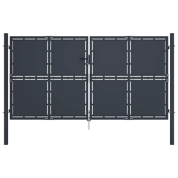 vidaXL Gartentor Stahl 300×200 cm Anthrazit