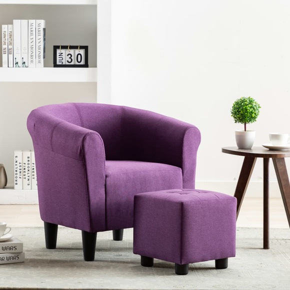 Sessel Lila Stoff