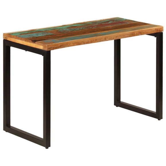 Esstisch 115 x 55 x 76 cm Recyceltes Massivholz und Stahl