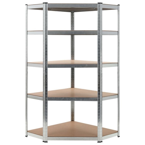 Lagerregal Silbern 90 x 90 x 180 cm Stahl und MDF