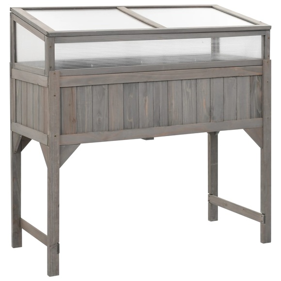 Hochbeet mit Abdeckung 120 x 54 x 120 cm Tannenholz