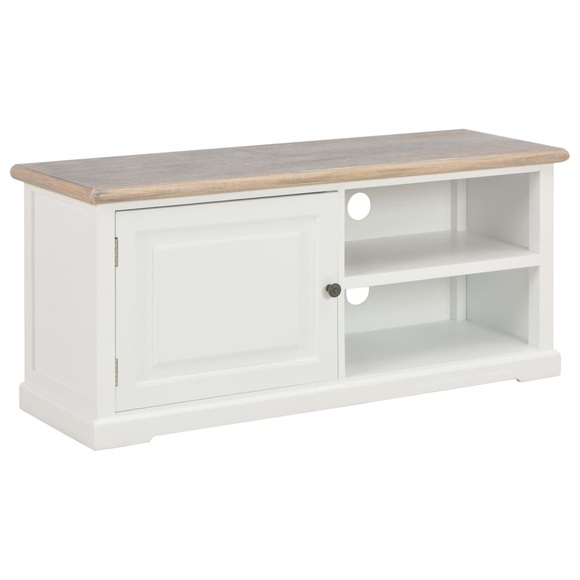 TV-Schrank Weiss 90 x 30 x 40 cm Holz