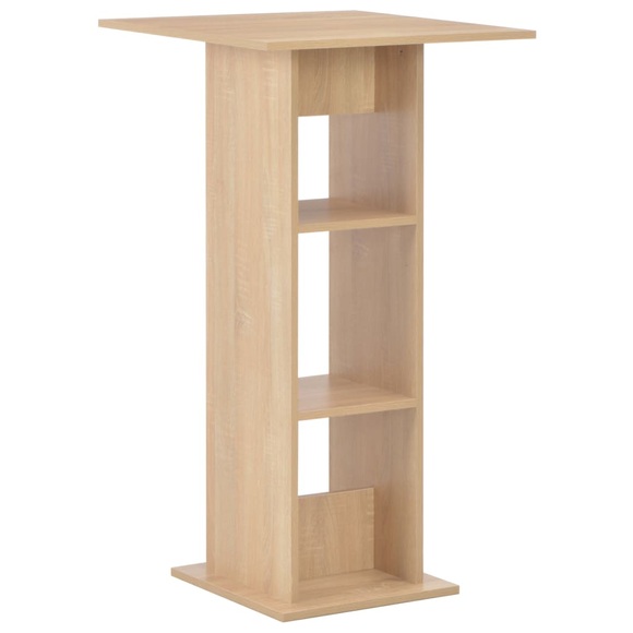 Bartisch Eichenbraun 60 x 60 x 110 cm