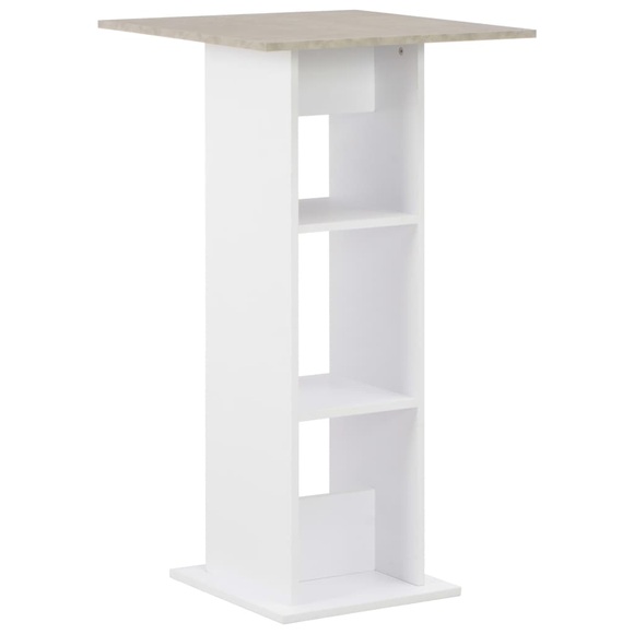 Bartisch Weiss 60 x 60 x 110 cm