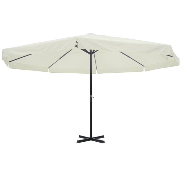 Sonnenschirm Weiss 500 cm Aluminium
