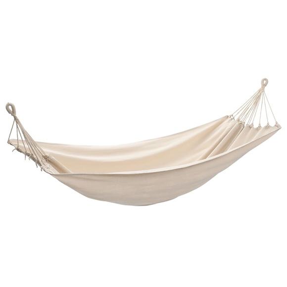 vidaXL Hängematte 260 x 150 cm XL cremefarben