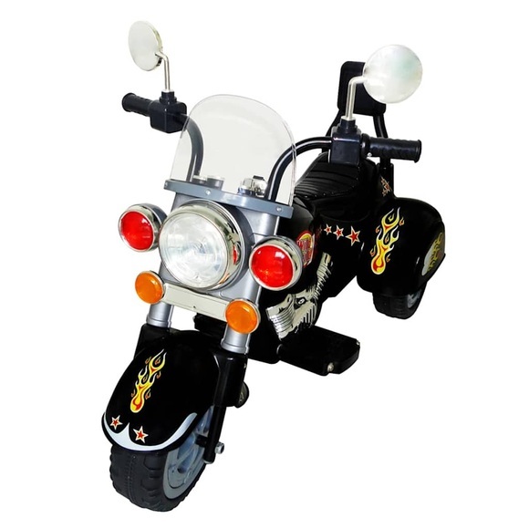 vidaXL Kinder Motorrad Chopper 2,5 km/h Akku schwarz