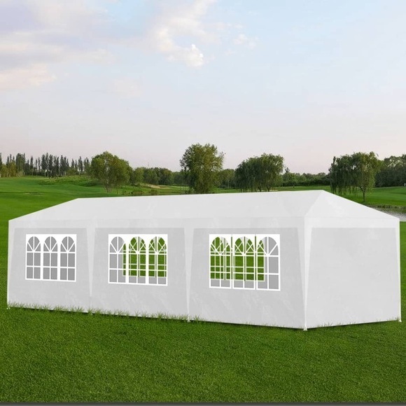 Partyzelt 3 x 9 m Weiss