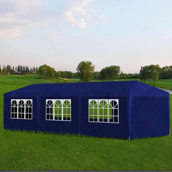 Partyzelt 3 x 9 m Blau
