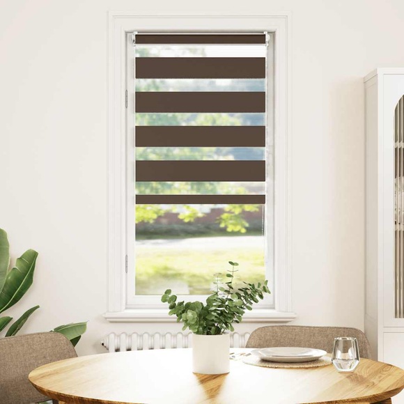 Doppelrollo 60 x 120 cm braun