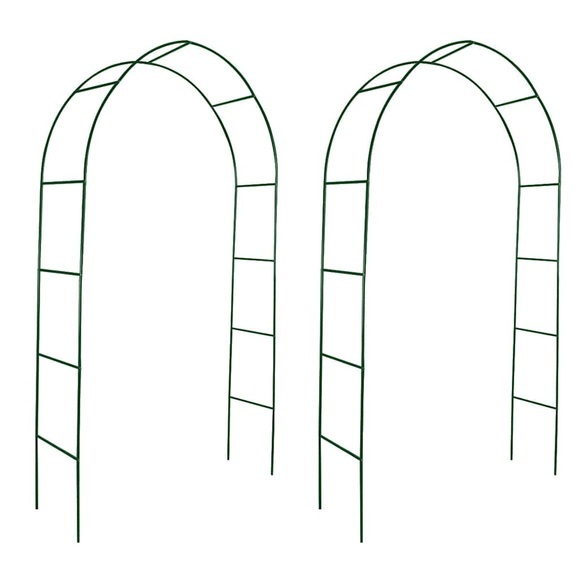 vidaXL 2x Garten Rosenbogen Torbogen Rankgitter Rosensäule