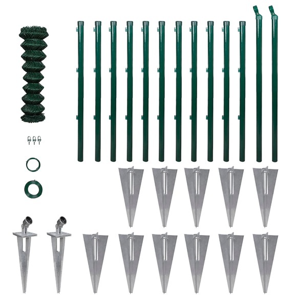 Maschendrahtzaun Set Maschendraht Gartenzaun 1,0 x 25 m