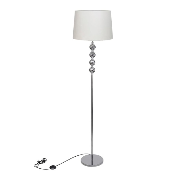 vidaXL Stehlampe Stehleuchte Lampe Leuchte Standleuchte weiß