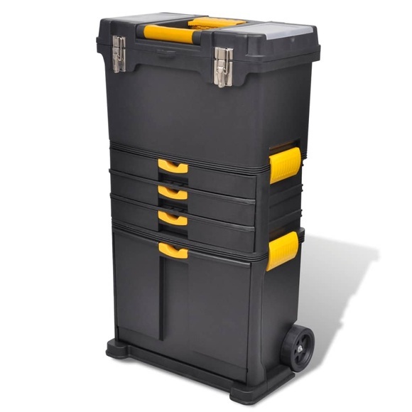 Tragbarer Werkzeugkoffer Trolley Werkzeugaufbewahrung