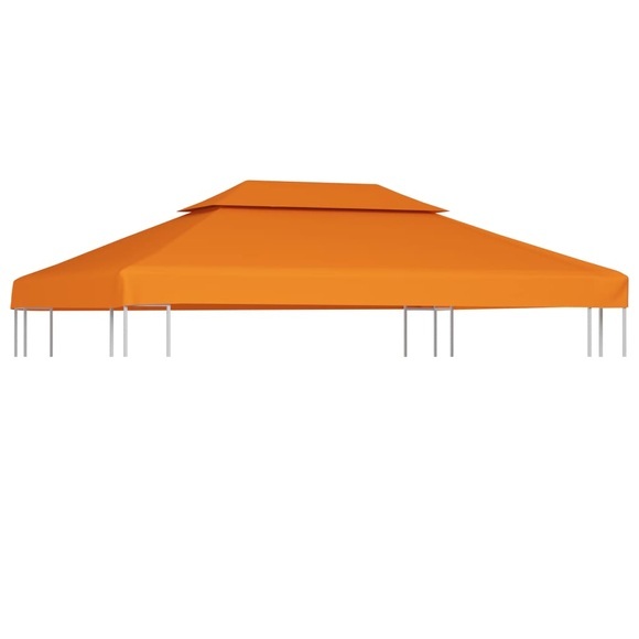 vidaXL Pavillon-Dachplane Ersatzdach 310 g/m² Terracotta-Rot 3x4 m
