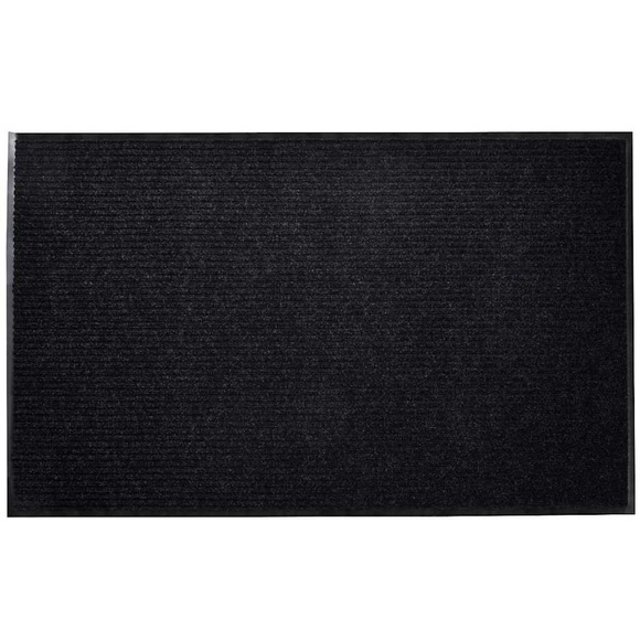 vidaXL Fußmatte PVC Schwarz 90x150 cm