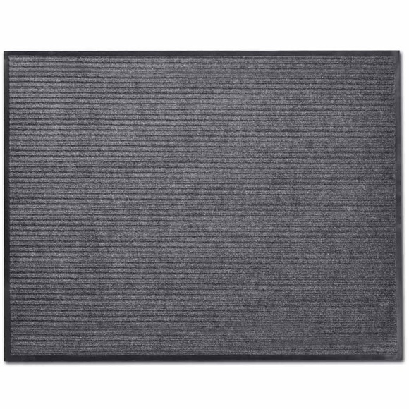 vidaXL Graue PVC Türmatte 90 x 60 cm
