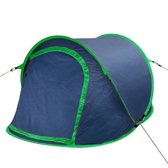 vidaXL Pop-Up-Zelt für 2 Personen Marineblau/Grün