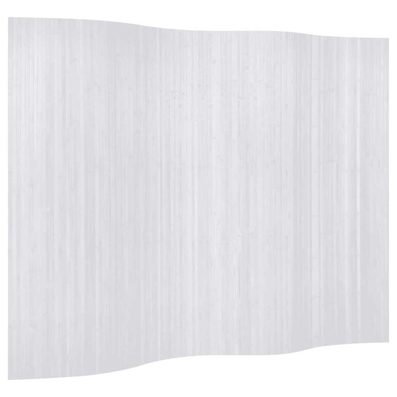 vidaXL Raumteiler Bambus Weiß 250×165 cm