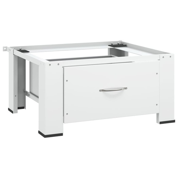 Waschmaschinensockel mit Schublade Weiss