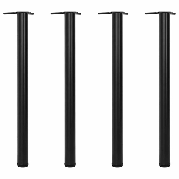 vidaXL 4x höhenverstellbares Tischbein Tischbeine Schwarz 870 mm