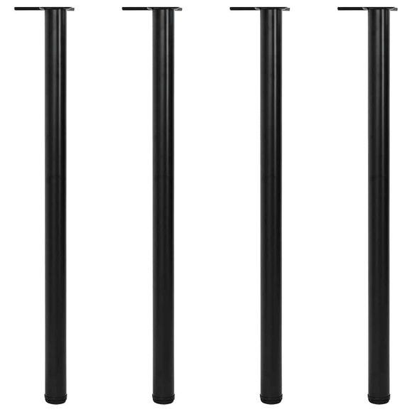 vidaXL 4x höhenverstellbares Tischbein Tischbeine Schwarz 1100 mm
