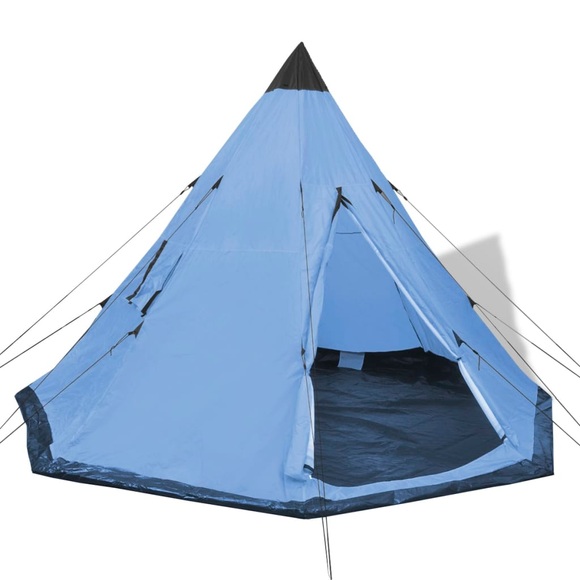4-Personen Zelt Blau