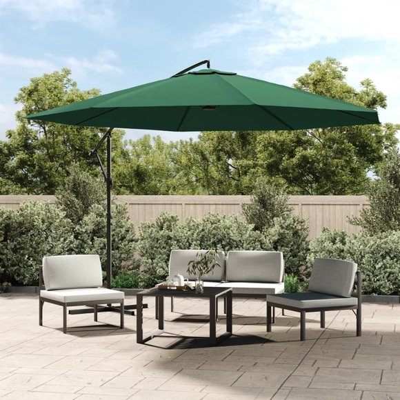 vidaXL Freiarm-Sonnenschirm 3,5 m grün