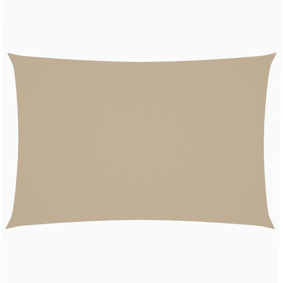 Sonnensegel Oxford Gewebe Rechteckig 2 x 4 m Beige