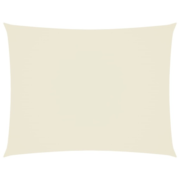 Sonnensegel Oxford Gewebe Rechteckig 4 x 6 m Creme
